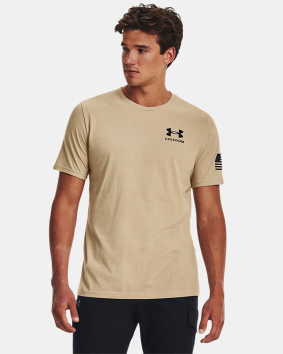 Men's UA Freedom Banner T-Shirt, Brown, pdpMainDesktop image number 1